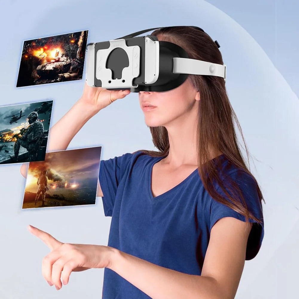 Newest VR Headset for Nintendo Switch & Switch OLED Model, 3D VR Glasses with Adjustable Lens for Virtual Reality Gaming Experience, Switch VR Labo Goggles Adjustable Headset for Nintendo Switch