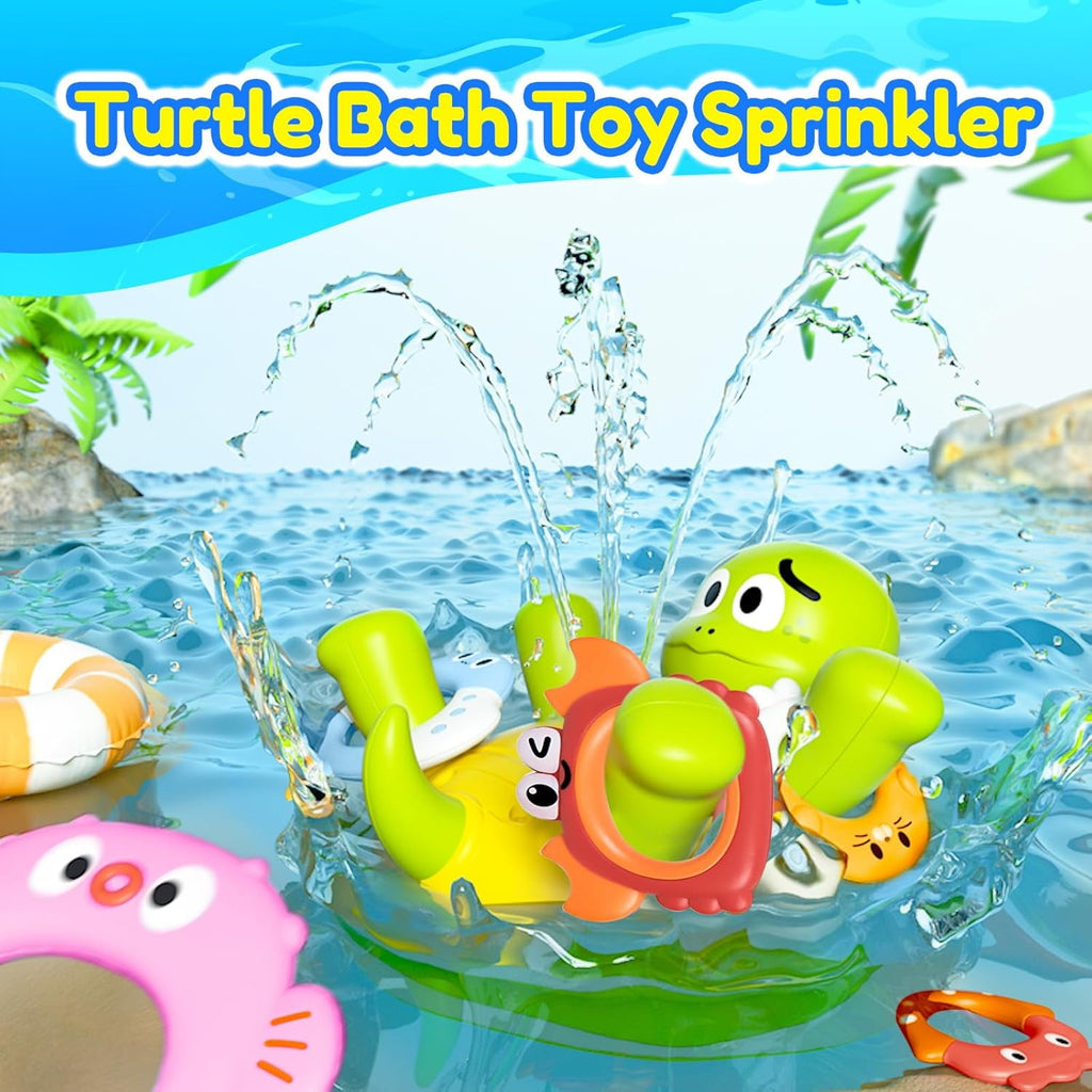 Baby Bath Toys Toddler Bathtub Toy Turtle Sprinkler Sprinkler Swimming Turtle Water Toys Bathtub Water Toys Birthday Gifts for Kids Bath Pool Water Spray Toys for Babies Toddlers 3-8