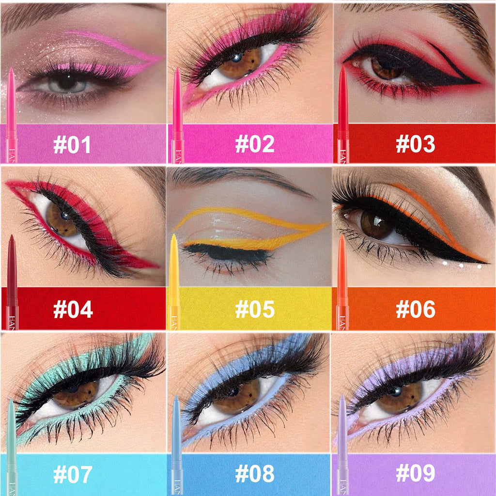 20 Colors Waterproof Eyeliners Set, Natural Long Lasting Matte Glitter Eye Shadow Highlight Pen for Women Mother's Day Gifts