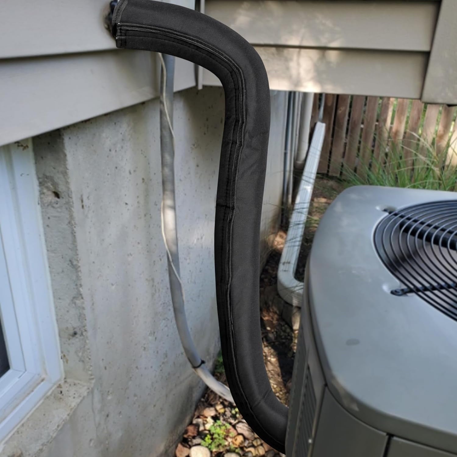 Pipe Insulation Covers Outdoor HVAC Pipe Insulation 72x10.2 Inch AC Covers Copper Line Insulation Sleeve for Central Air Conditioning Mini Splits 3 Layers AC Line Insulation for Pipe Copper Line