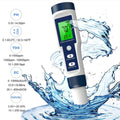 Digital PH Meter 5 in 1 Pool Salt Tester for Water PH / TDS / EC / Salinity / Temp Meter with ATC for Household Drinking Water Hot Tub Spas Fish Tank