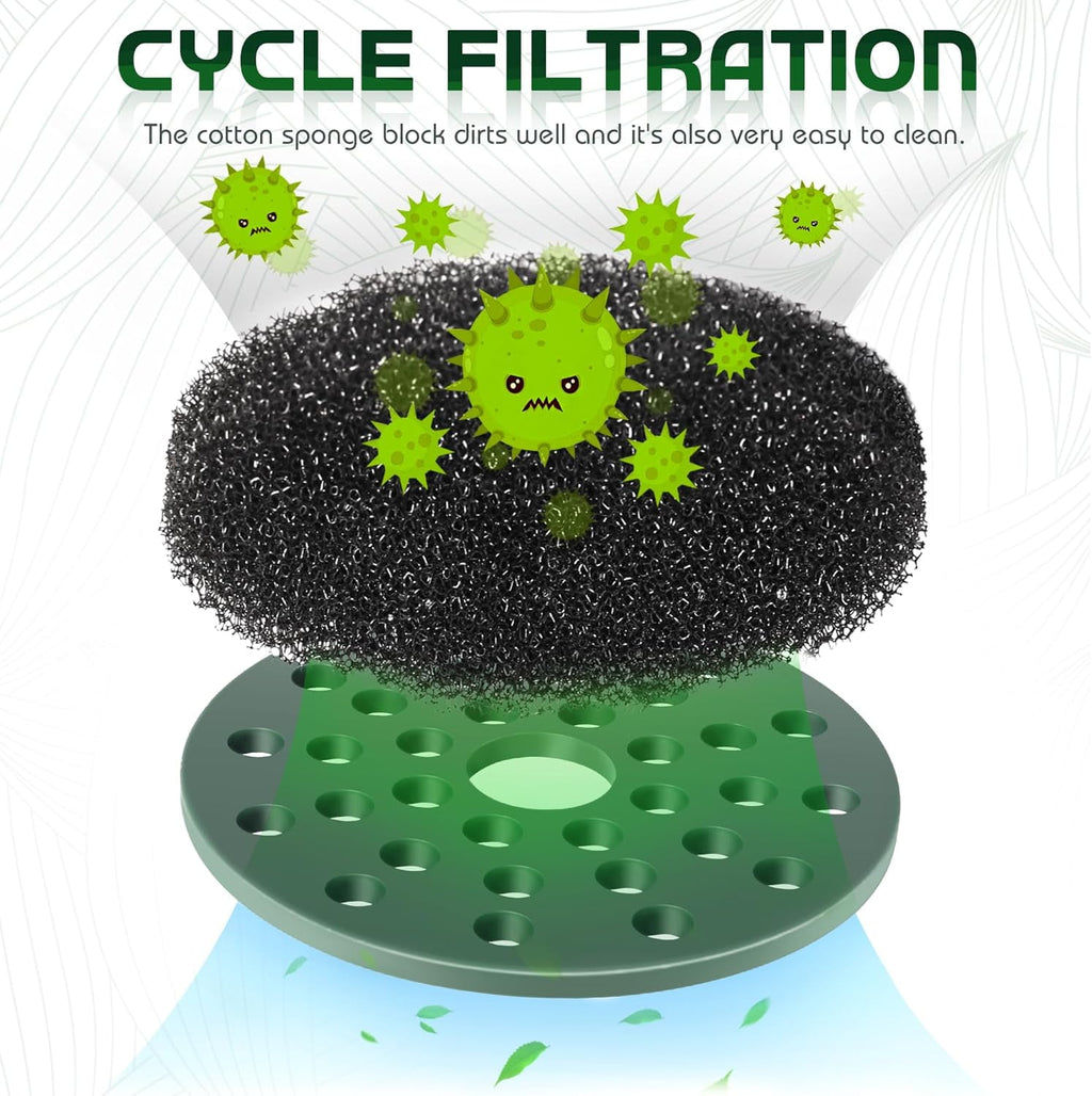Reptile Water Fountain Reptile Drinking Fountain Water Dispenser with Activated Carbon Filtration Reptile Terrarium Water Dispenser for Amphibians Lizard Turtle Snake Bearded Frog Gecko