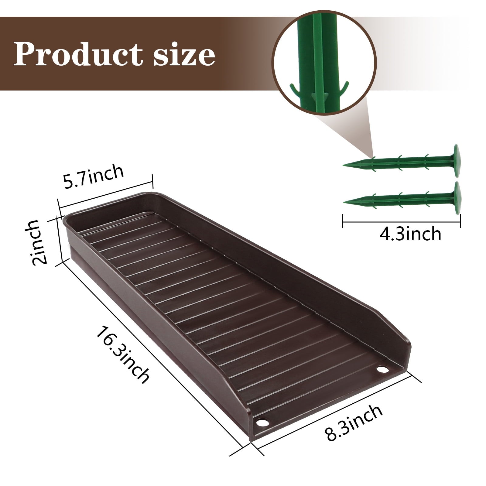 Gutter Downspout Splash Block 4 PCS Rain Gutter Guard Downspout Extensions 16 Drain Gutter Guard Diverter Fixable Rainwater Drainage to Protect House Foundations Foundation Water Diverter Black