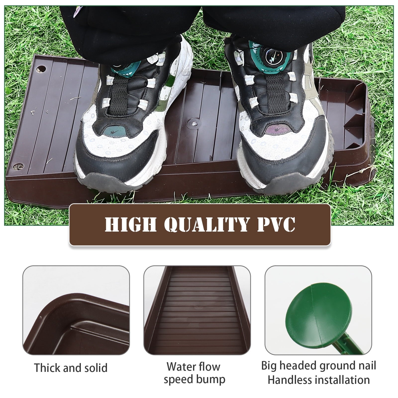 Gutter Downspout Splash Block 4 PCS Rain Gutter Guard Downspout Extensions 16 Drain Gutter Guard Diverter Fixable Rainwater Drainage to Protect House Foundations Foundation Water Diverter Black