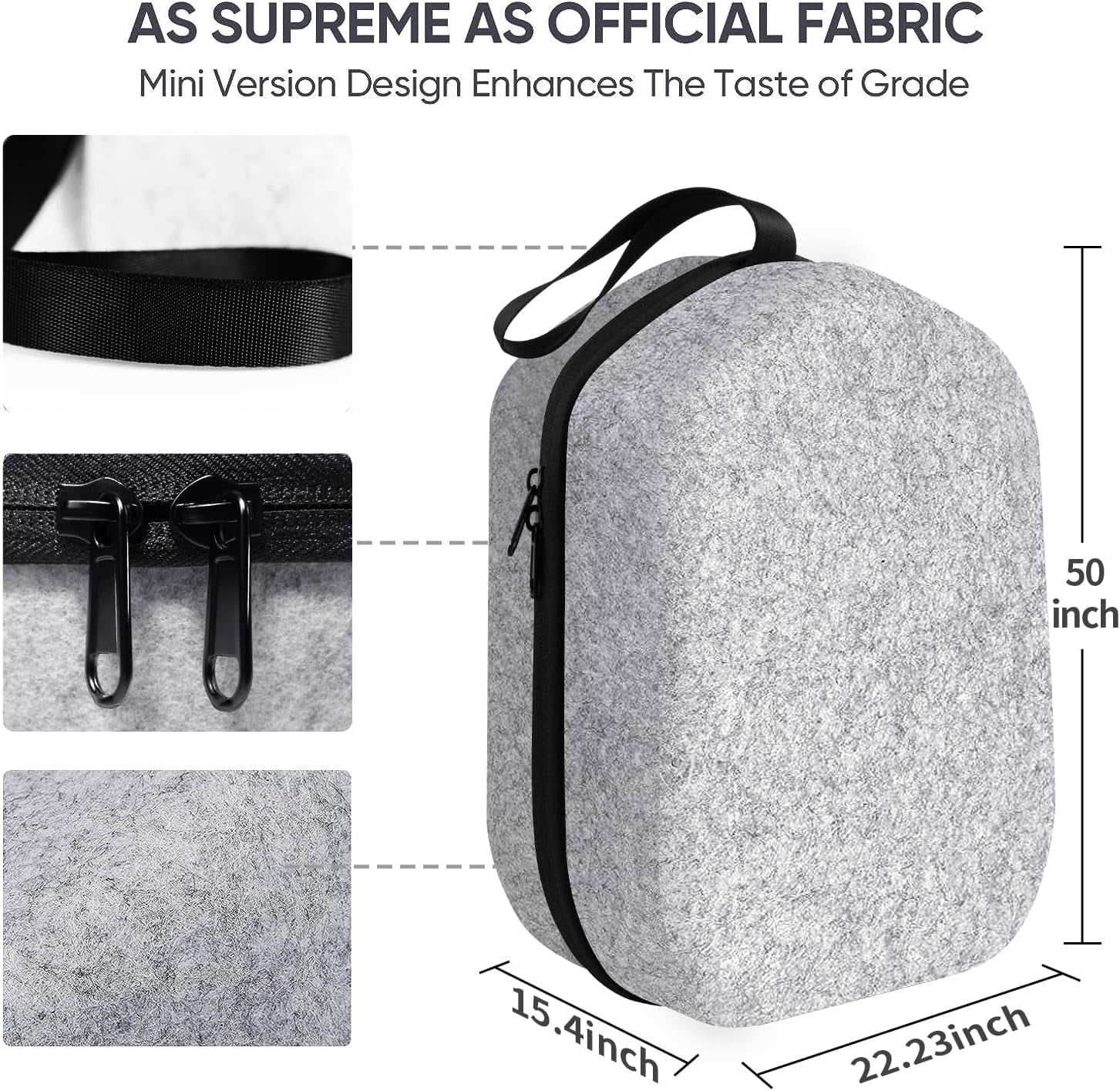 Hard Carrying Case Compatible with Meta Oculus Quest 2/Quest 3/Meta Quest 3S/Elite Version VR Gaming Headset and Touch Controllers Accessories VR Headset Travel Bag for Travel and Home Storage