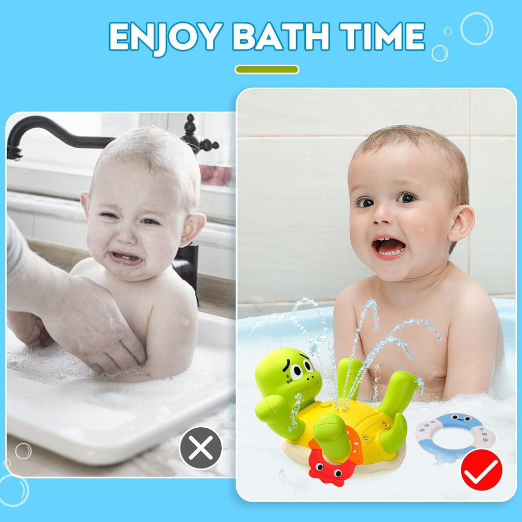Baby Bath Toys Toddler Bathtub Toy Turtle Sprinkler Sprinkler Swimming Turtle Water Toys Bathtub Water Toys Birthday Gifts for Kids Bath Pool Water Spray Toys for Babies Toddlers 3-8
