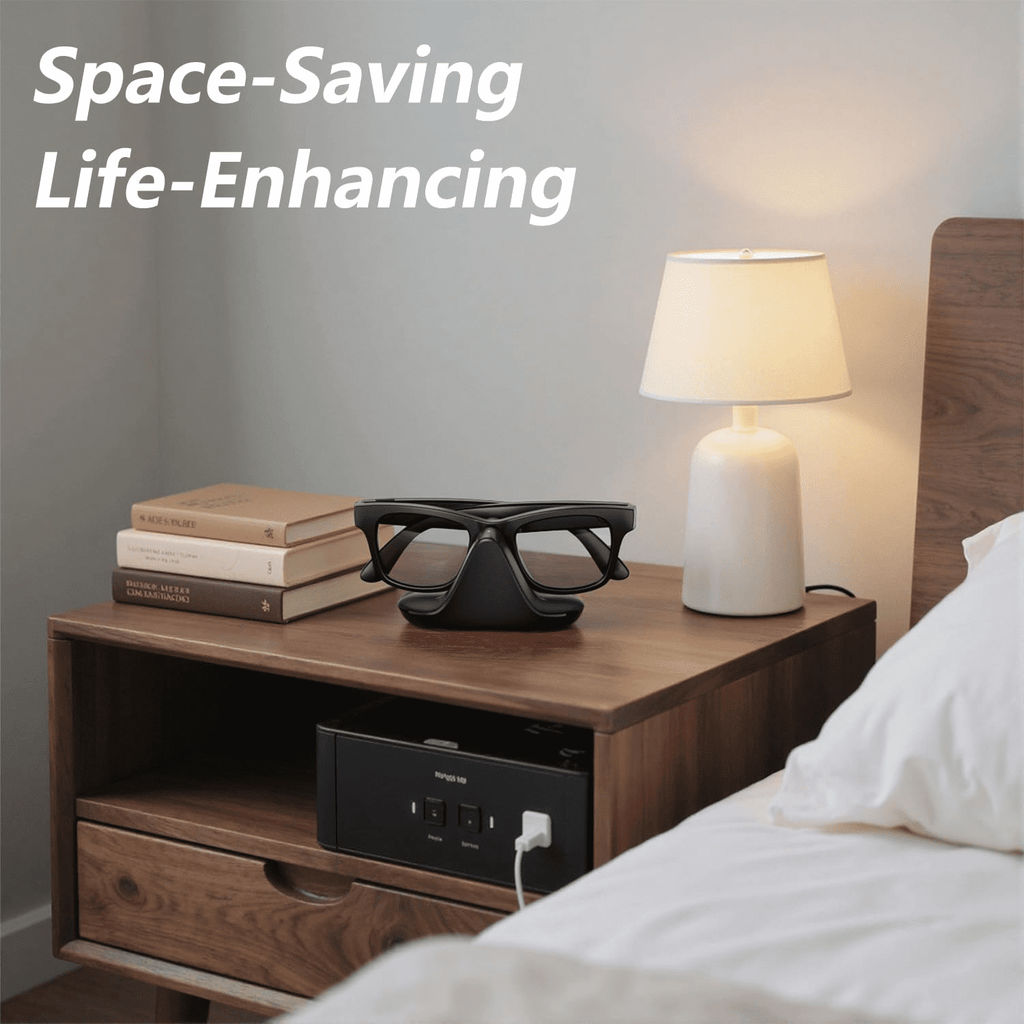 Charging Station for Meta Wayfarer/Skyler/Headliner Compact Charger Compatible with Oakley HSTN LED Indicator Space Gray